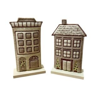 Wondershop Christmas Village House Building - Set of 2